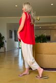 Oscar Drape Trapeze Tank Rouge